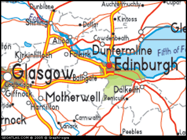Edinburgh scotland maps