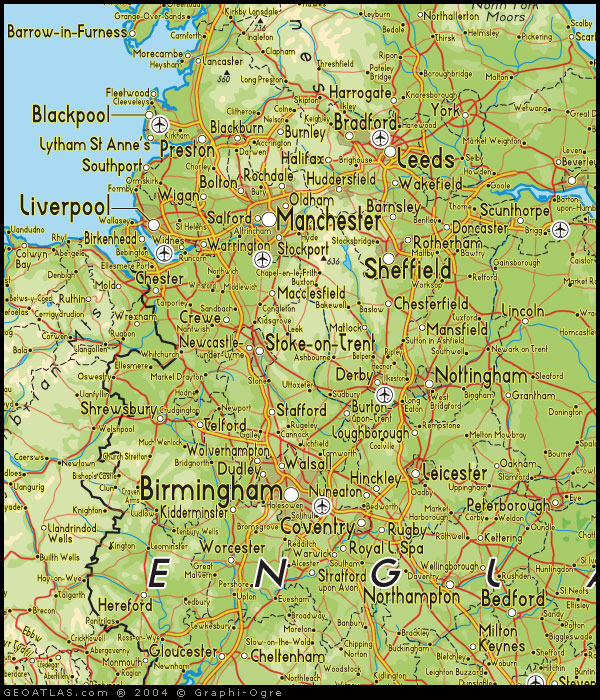 cheshire uk map